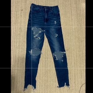 American Eagle ripped skinny jeans